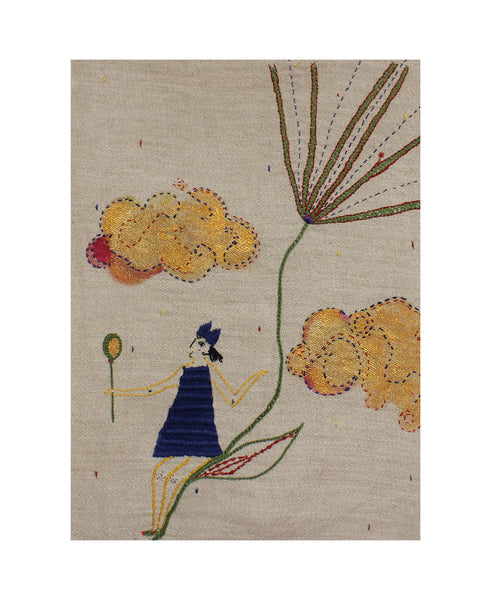 Behold! - Original Embroidery (Framed)
