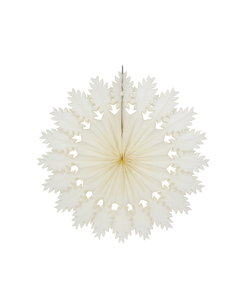 Paper Snowflake: Feather (Faded Parchment)