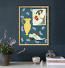 Parrot and Brocade Shoe (Original Framed Oil Painting)