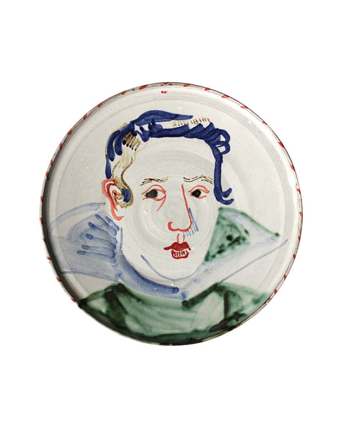 Painted Face Plate: Don Felipe