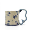 Rabbit and Flowers Cup (Sky Blue)