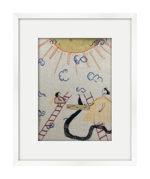 Snakes and Ladders - Original Embroidery (Framed) – THE SHOP FLOOR ...
