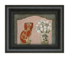 Still Life with Staffordshire Pottery Dog and Saponaria (Framed Original)