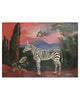 Sunset Zebra (Original Framed Painting)