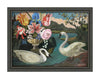 Swans by the Lake (Original Framed Painting)