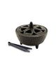 CAST IRON INCENSE BOWL & TONGS