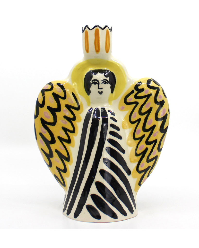 The Angel Candle Holder (Yellow)