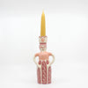 The Queen Candle Holder (Pink Stripe)