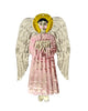 Tin Decoration Angel (Pink)