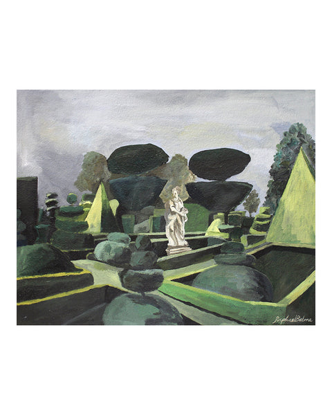OIL PAINTING | Topiary Statue