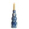 Blue Poodle Candle Holder