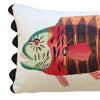 Folk Art Fish No.17 - Cushion Cover