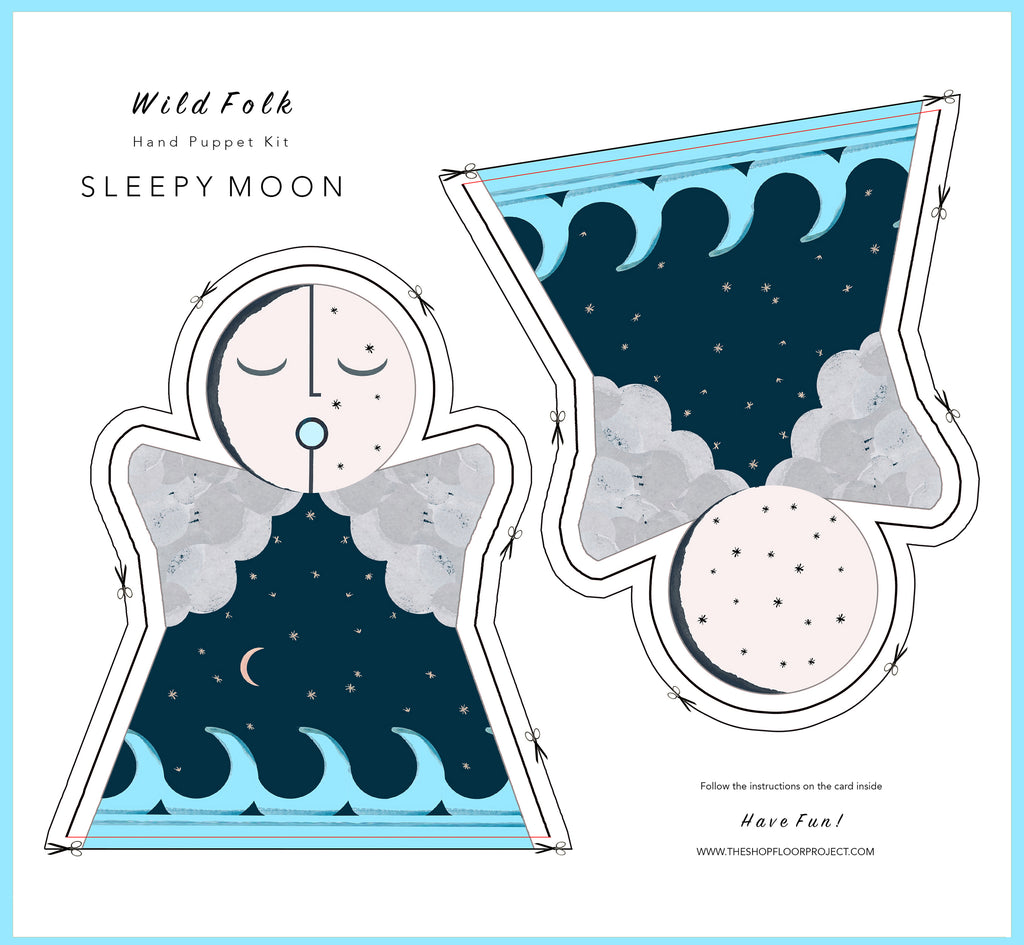 Hand Puppet Kit: Sleepy Moon – THE SHOP FLOOR PROJECT ltd