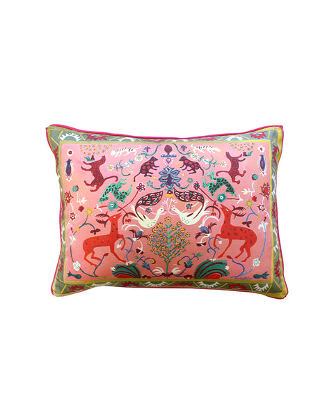 Pink Menagerie Cushion Cover