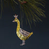 Tin Decoration Golden Goose