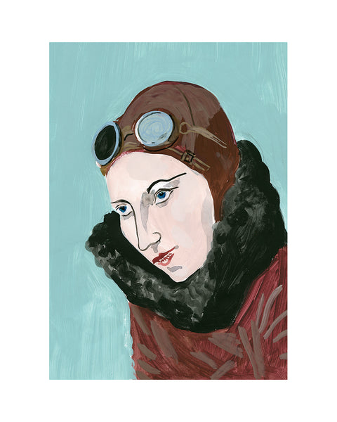 Painted Portrait - Amy Johnson
