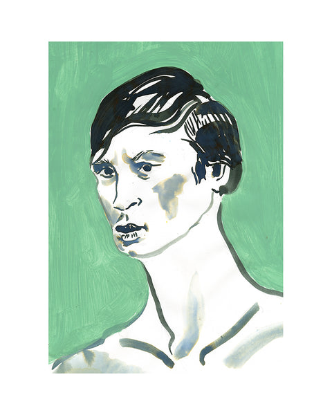 Painted Portrait - Rudolf Nureyev