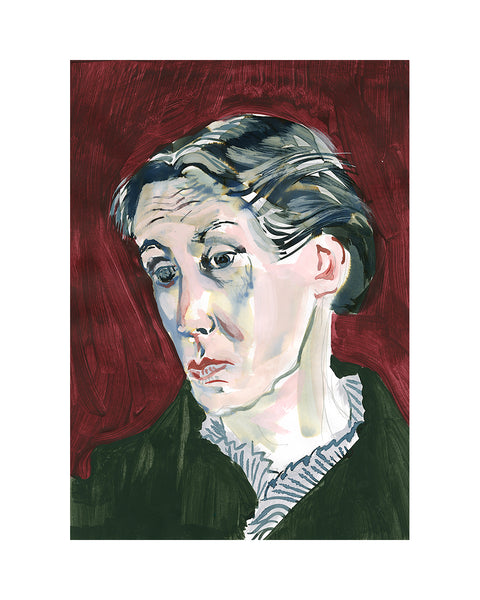 Painted Portrait - Virginia Woolf