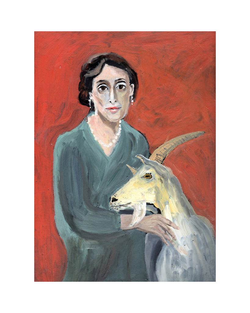 Virginia Woolf & Goat (Print)